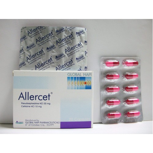 اليرسيت اقراص – علاج البرد والصداع Allercet capsule