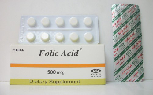 فوليك أسيد أقراص لعلاج نقص حمض الفوليك Folic Acid Tablets