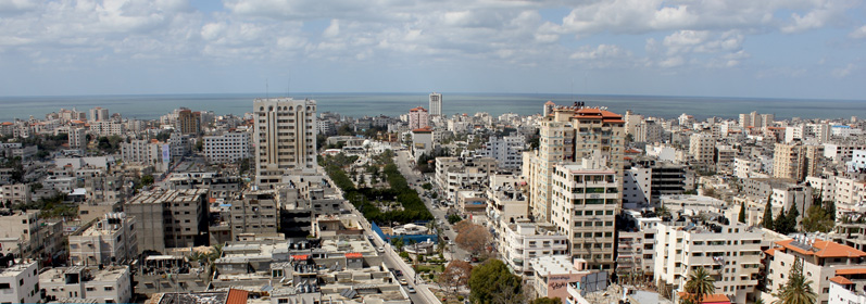 مساحة مدينة غزة وعدد سكانها
