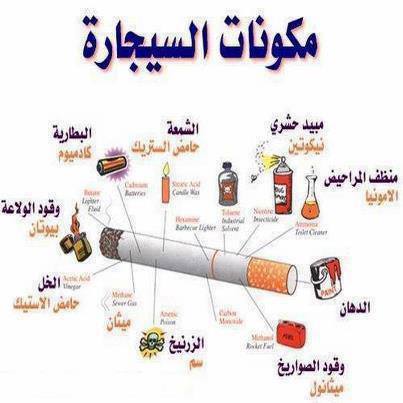 مكونات السيجارة