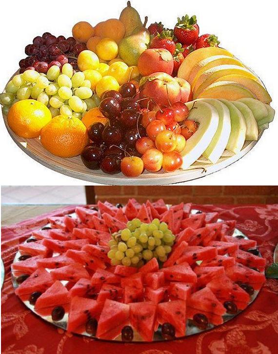 طريقة تقديم الفواكه