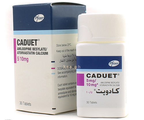 اقراص كادويت لعلاج ضغط الدم والذبحة الصدرية Caduet Tablets