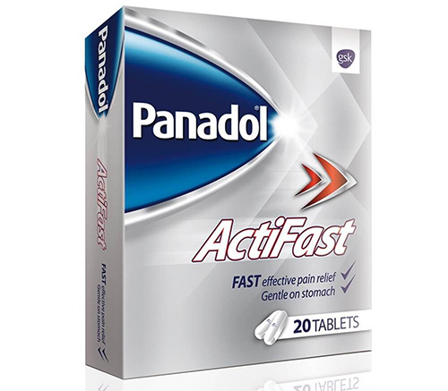 اقراص بنادول أكتيفاست مسكن للآلام وخافض للحرارة Panadol Actifast Tablets