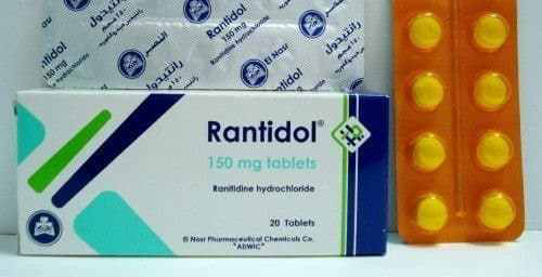 اقراص رانتيدول لعلاج قرحة المعدة والاثنى عشر Rantidol Tablets