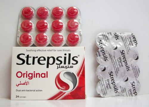 اقراص ستربسلز  لعلاج إلتهابات الحلق Strepsils Tablets