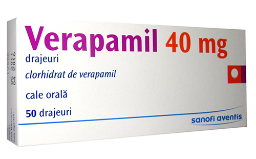 علاج فيراباميل لإرتفاع ضغط الدم والذبحة الصدرية Verapamil
