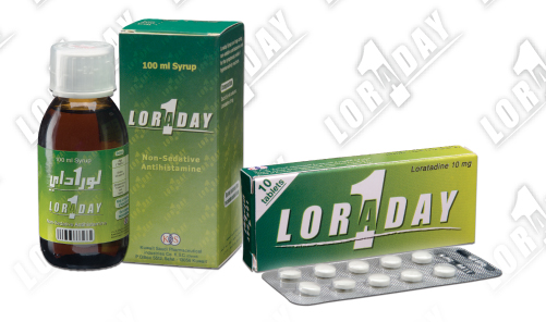 دواء لوراداى شراب لعلاج الحكة والحساسية Loraday Tablets