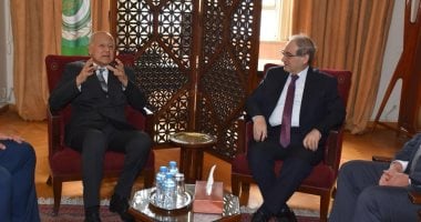 أبو الغيط يستقبل وزير خارجية سوريا بمقر الأمانة العامة للجامعة
